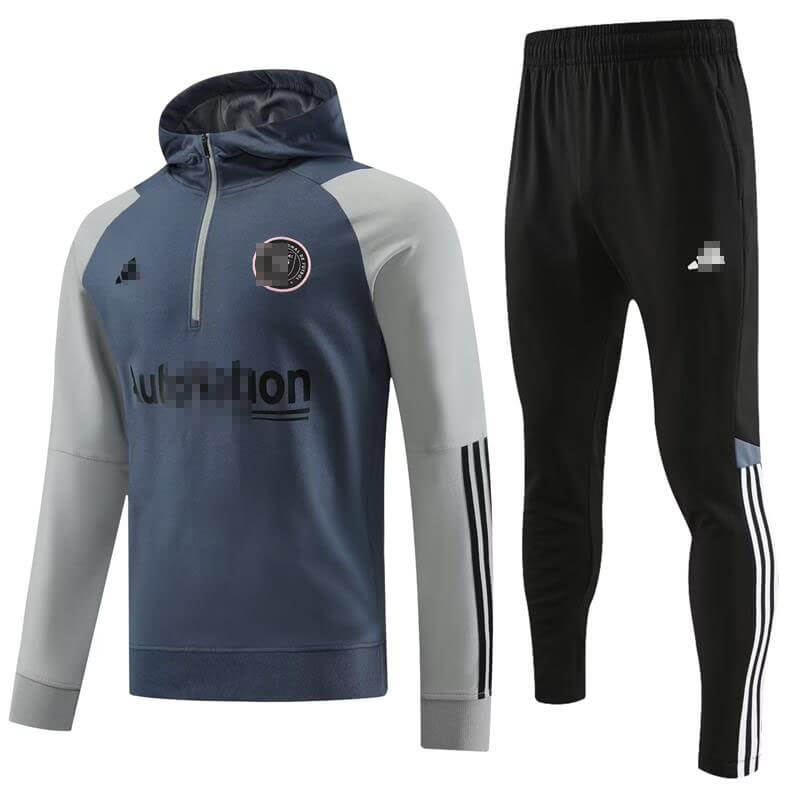 Sudadera Entrenamiento Inter Miami 2023/2024 Con Capucha Gris